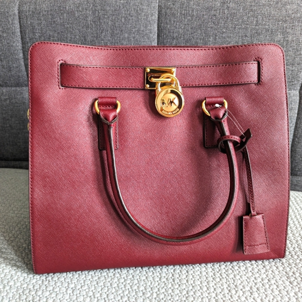 Michael Kors Large Hamilton in Merlot